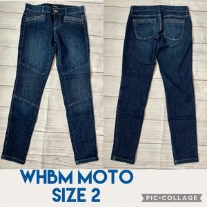 🔘WHBM🔘 size 2 moto skinny jeans